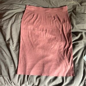Max Studio faux suede pencil skirt